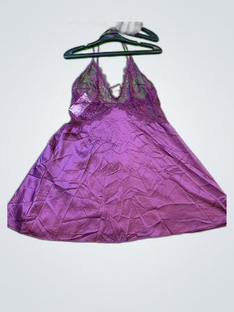 Purple Lace Slip Dress