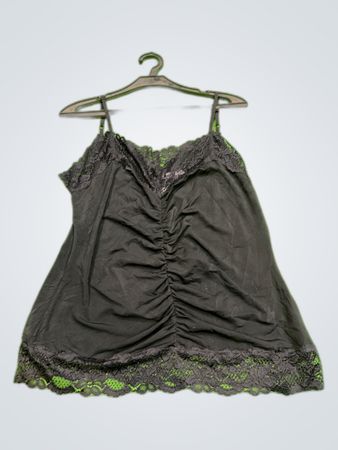 Patricia Breal Black Lace Trim Camisole