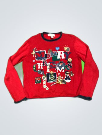 Heirloom Collectibles Red Christmas Sweater
