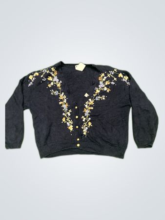 Koret Embroidered Knit Cardigan