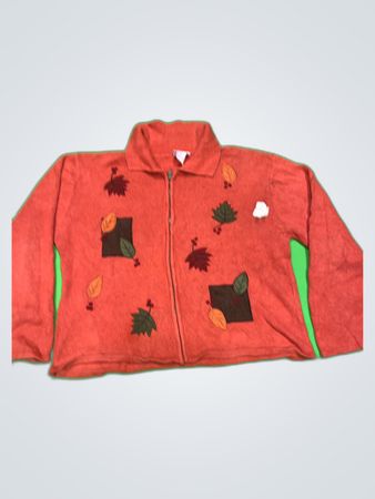 Crystal-Kobe Long Sleeve Zipper Sweater