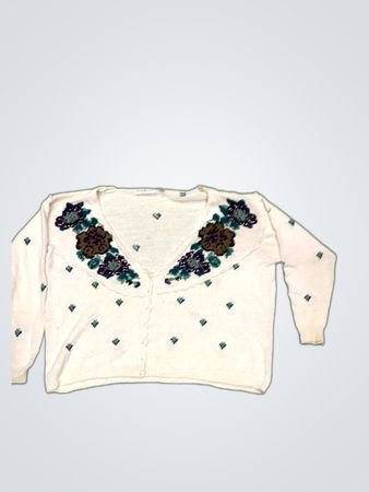 Maggie Lawrence Floral Embroidered Cardigan