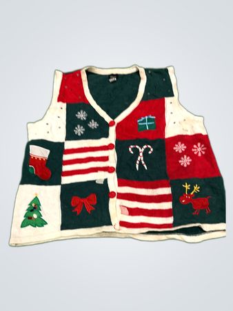 Holiday Editions Knitted Christmas Vest