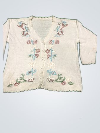 Embroidered Knit Cardigan