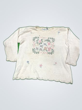 Designers Remix Embroidered Long Sleeve Blouse