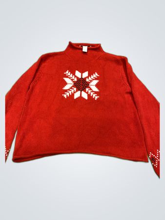 Norton Ton Red Turtleneck Sweater