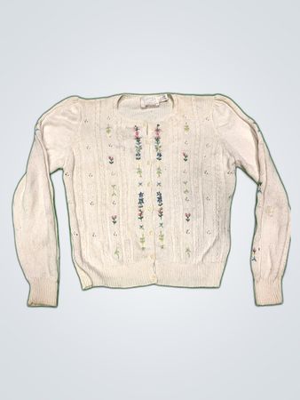 Susan Bristol Floral Embroidered Sweater