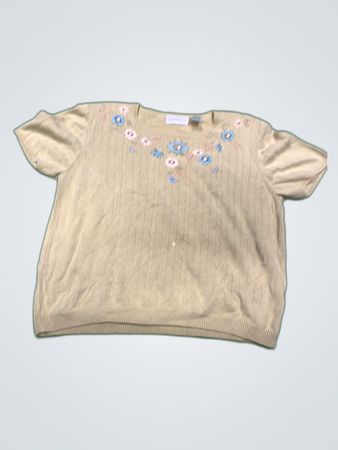 Alfred Dunner Embroidered Knit Blouse