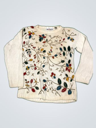 Carolina Colours Floral Embroidered Sweater