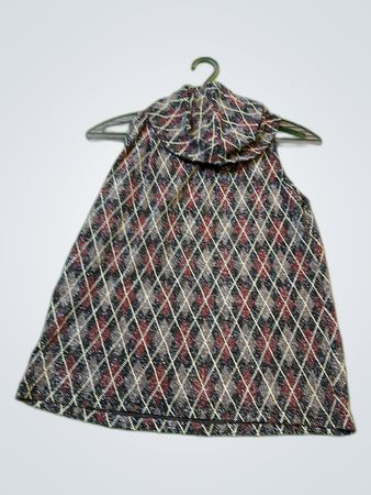 Plaid Drawstring Bag