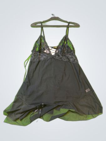 M Missoni Black Lace Slip Dress