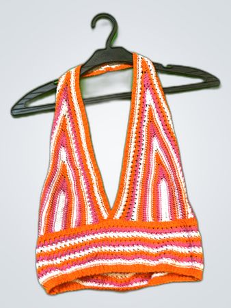 Daniel Hechter Striped Knit Halter Top