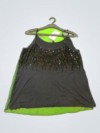 Pimkie Black Sequined Camisole Top