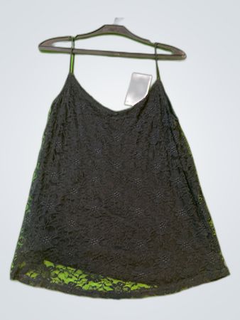 Black Lace Camisole Top