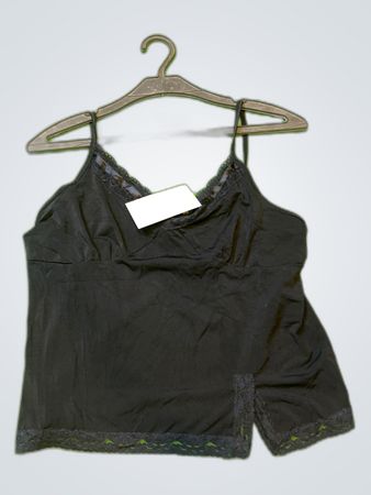 Phanse Paris Black Lace Trim Camisole