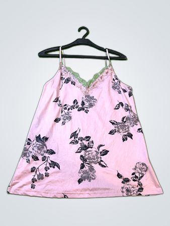 Printed Lace Camisole Top