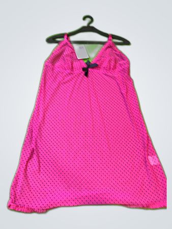 T&F Collection Pink Polka Dot Slip Dress