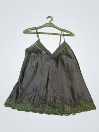 Simone Perele Black Lace Trim Camisole