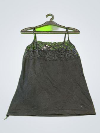 Black Lace Trim Camisole