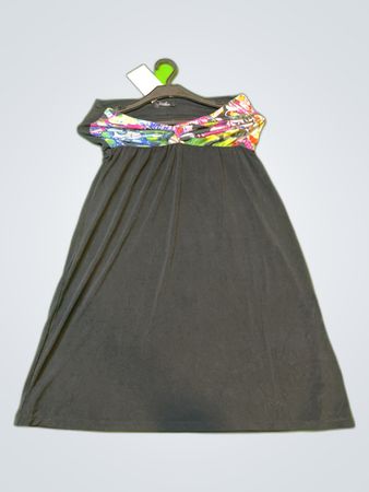 Mango Strapless Printed Mini Dress