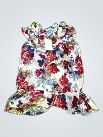 Floral Ruffle Top