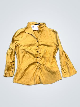 KOAN Gold Satin Blouse