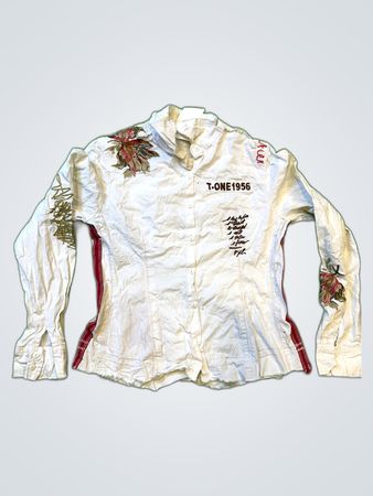 T-One95 Embroidered Button-up Shirt