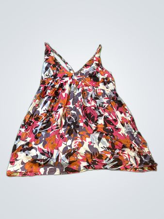 Dina Gorsel Floral Spaghetti Strap Slip Dress