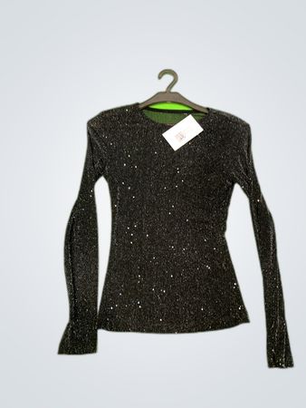 Long Sleeve Sequined Top