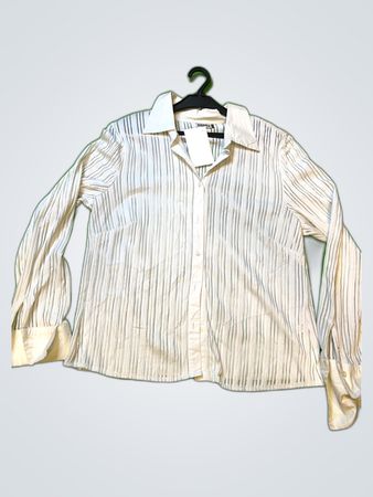 Yessica Striped Button-Up Shirt