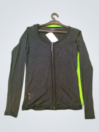 Guess Black Zip-Up Cardigan