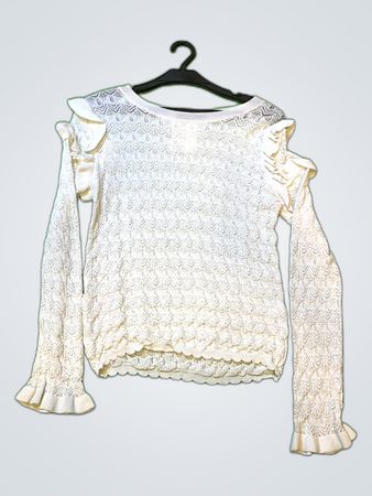 Bisou's Project White Lace Blouse