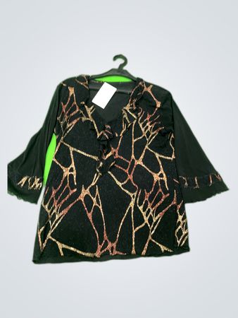 Printed Shimmer Blouse