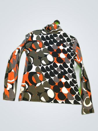Zadig & Voltaire Geometric Print Turtleneck Sweater