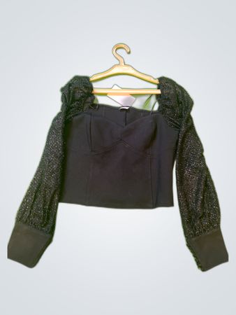 Pimkie Black Puff Sleeve Blouse