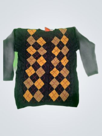 Liz & Co. Argyle Knit Sweater