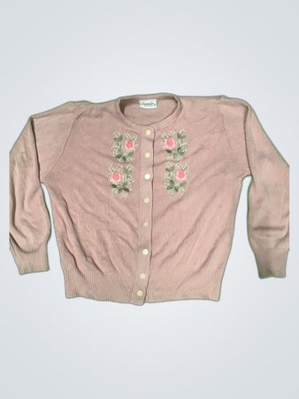 Dunedin Pink Embroidered Cardigan
