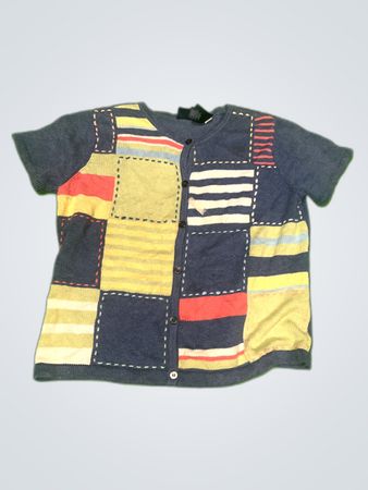 Liz Claiborne Crazy Horse Patchwork Button-Up Shirt