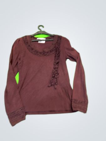 Brown Long-Sleeve Top