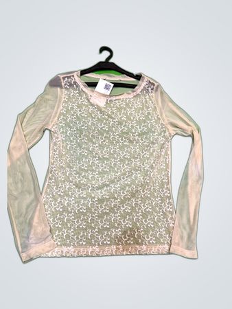 Sheer Long-Sleeve Top
