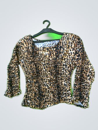 Unbranded Leopard Print Fuzzy Knit Cardigan