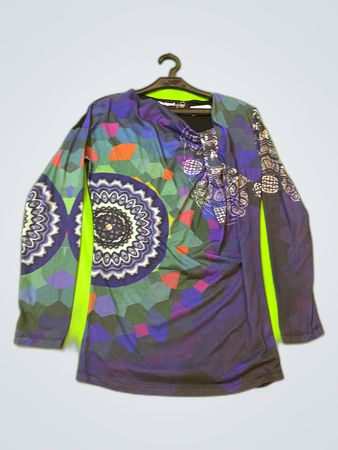 Desigual Printed Long-Sleeve Blouse