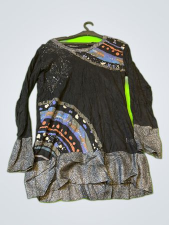 Desigual Printed Long Sleeve Blouse