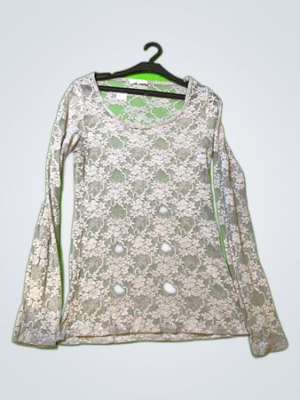 Promod Sheer Lace Blouse