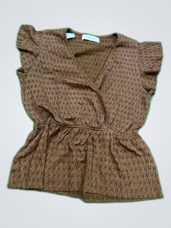 Dromomod Printed Wrap Blouse