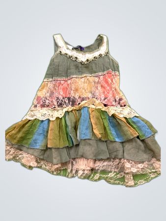 Laion Bohemian Tiered Mini Dress