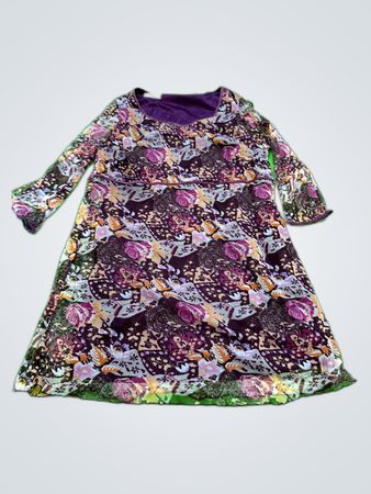 Taillissime Floral Print Long Sleeve Dress