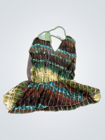 Esquuss's Paris Tie-Dye Halter Neck Romper