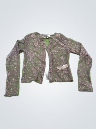 Reclaimed Vintage Gray Lace Cardigan