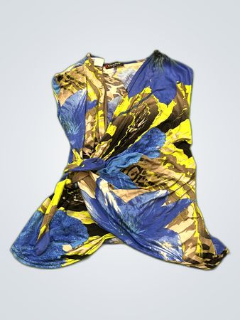 Esperance Paris Printed Wrap Blouse